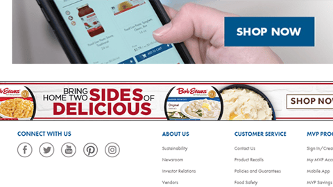 Food Lion Bob Evans Display Ad